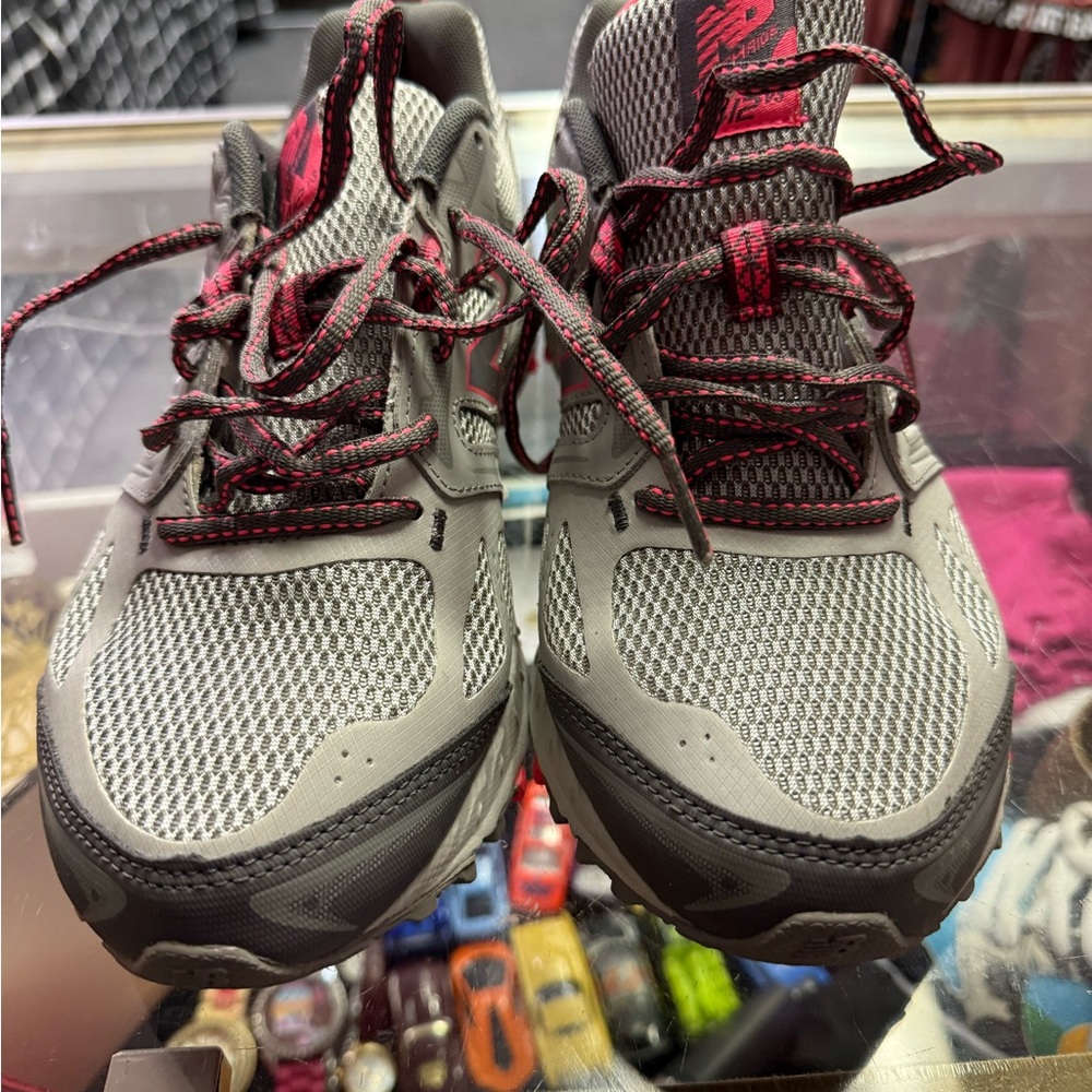 New Balance Gray and Red Women's Sneakers